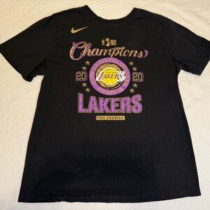 Los Angeles Lakers 2020 NBA Finals National Champions Tee Shirt Medium M